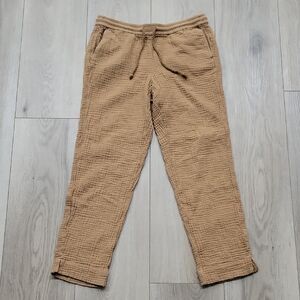 J. Jill Textured Joggers in Tan Size M
